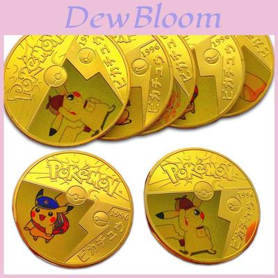 Kiváló Pokemon Érmék Kártyák Pikachu Aranyozott Érme Gyűjtőknek És Rajongóknak