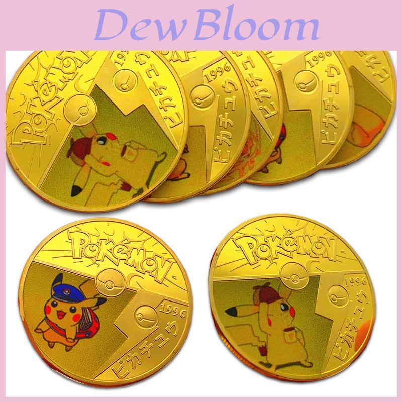 Kiváló Pokemon Érmék Kártyák Pikachu Aranyozott Érme Gyűjtőknek És Rajongóknak
