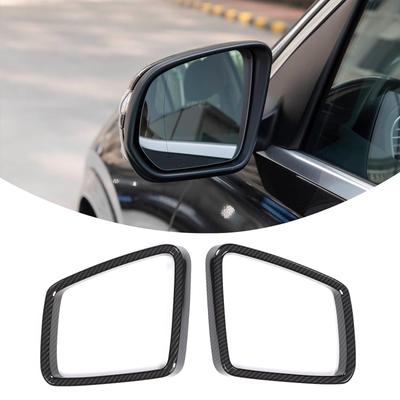 ABS Carbon Fiber For Mercedes Benz ML GL GLE GLS Class W166 X166 2013-2016 Side Door Rearview Mirror Frame Cover Trim