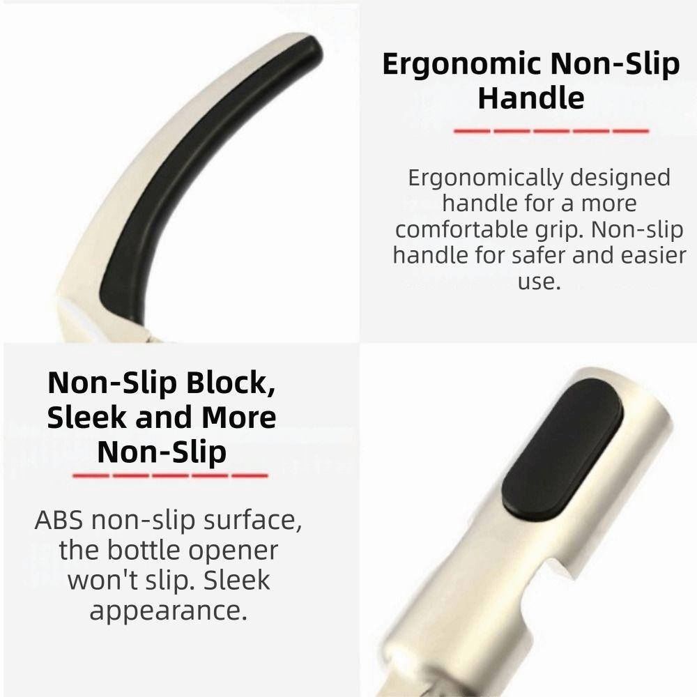 Ergonomischer Griff Champagnerflaschenöffner Zink Zink Zinklegierung Champagnerkorkenzieher Küche Sprudelnd