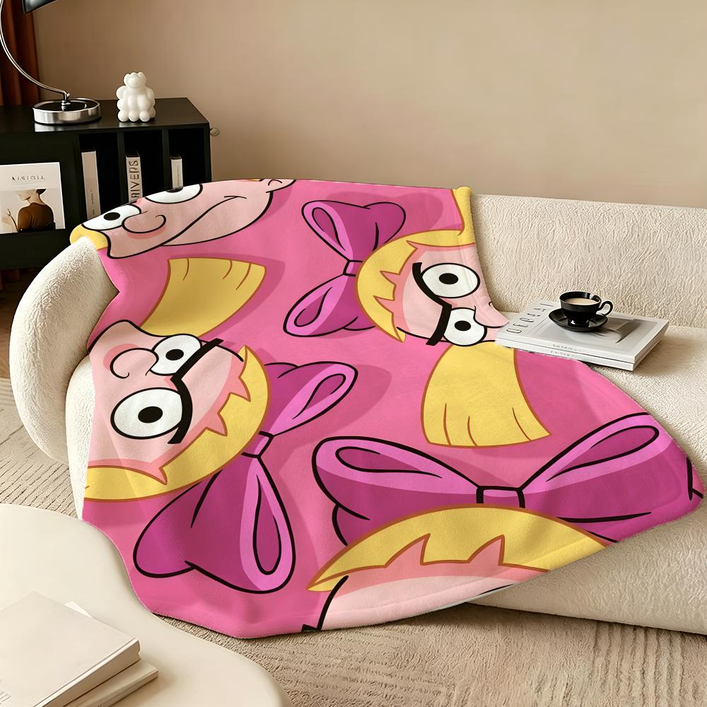 Cartoon H-Hey Arnoldss Throw Flannel Blanket Perfect for Sofa Office Bed Travel Sleep Read Relax Camping four season use