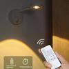 USB Rechargeable Intelligent Human Sensing Wireless Wall Light Dimmable Led Spotlight For Lighting Reading Restaurant Hotel Bar