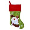 Christmas stockings old man snowman elk brown linen plaid Christmas gift stockings decorative candy bag