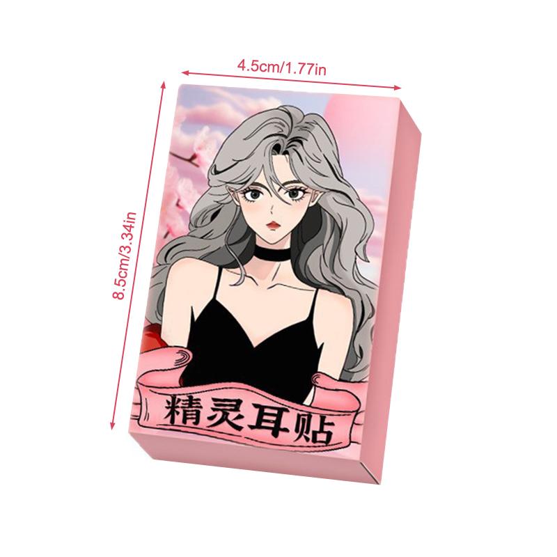 24/72Patches Elf Ear Support Stickers Invisible Ear Corrector Silicone Earlobe Support Patches V-Face Stickers