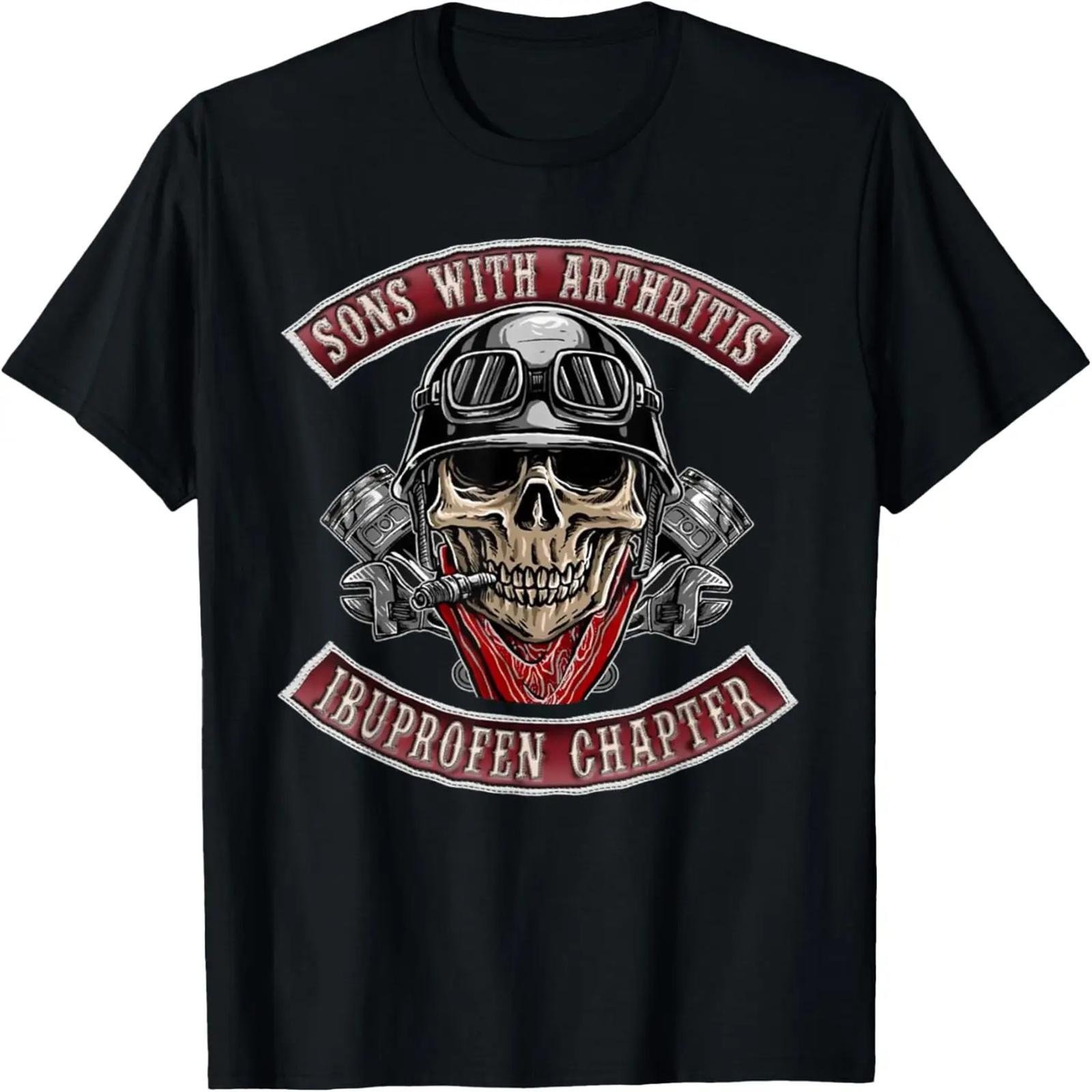 

Biker Lives Matter Motorcycle Skull Graphic on Back T-Shirt S