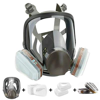 Organik Gaz, Boya Spary, Kimyasal, Ağaç İşleme Sektörlerinde Yaygın Olarak Kullanılan 15in1 Tam Yüz Büyük Boy Solunum Cihazı(6800 Solunum Cihazı için)