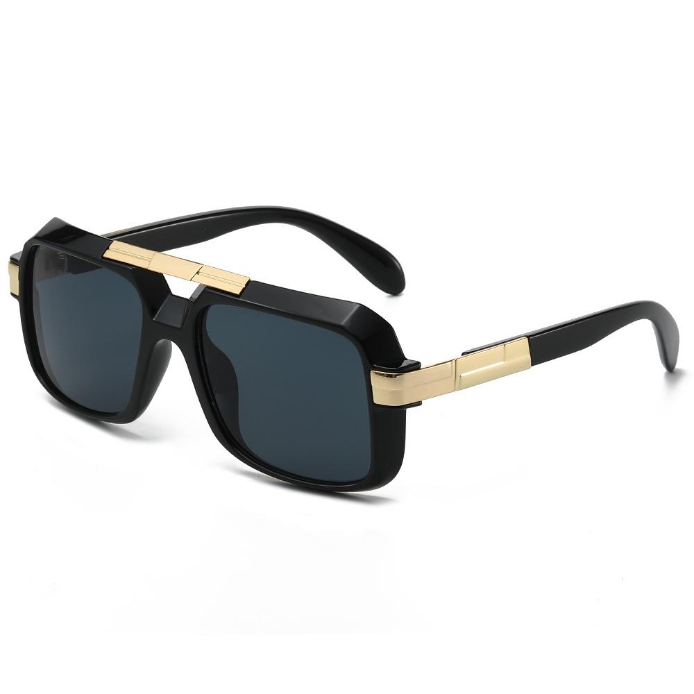 Male And Female Driver Glasses Retro Square Sunglasses Sunglasses Uv Protection Sunglasses regular