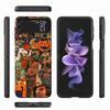 Halloween Fall Art Witch Cat Phone Case For Samsung Z Flip 6 7 5G Z Flip 5 Galaxy Z Flip 3 4 5G ZFlip Shockproof Hard Cover TPU