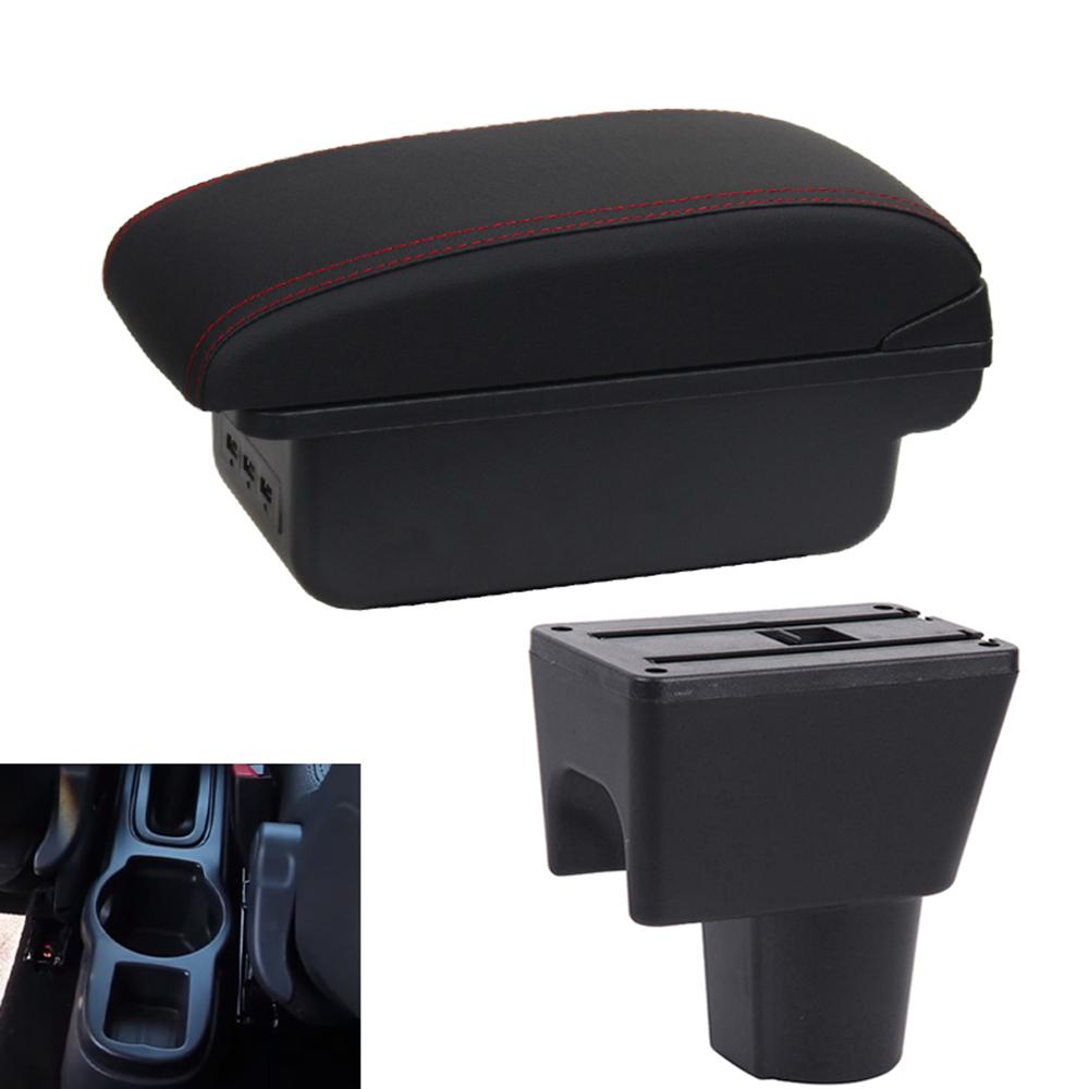 

Для Nissan Terrano 3 для Renault Duster Автомобильный подлокотник Renault Oroc Модифицированные аксессуары для хранения Детали интерьера Зарядка через USB чёрный/красный