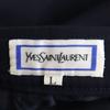 YVES SAINT LAURENT 90s Old Long length Wrap skirt L Navy Women Used
