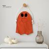 Lightweight Candy Carrier Halloween Ghost Bag for Kids, Cute Fabric Treat or Trick Decorative Holiday Tote with Handle, Spooky Snack Goodie Bags Party