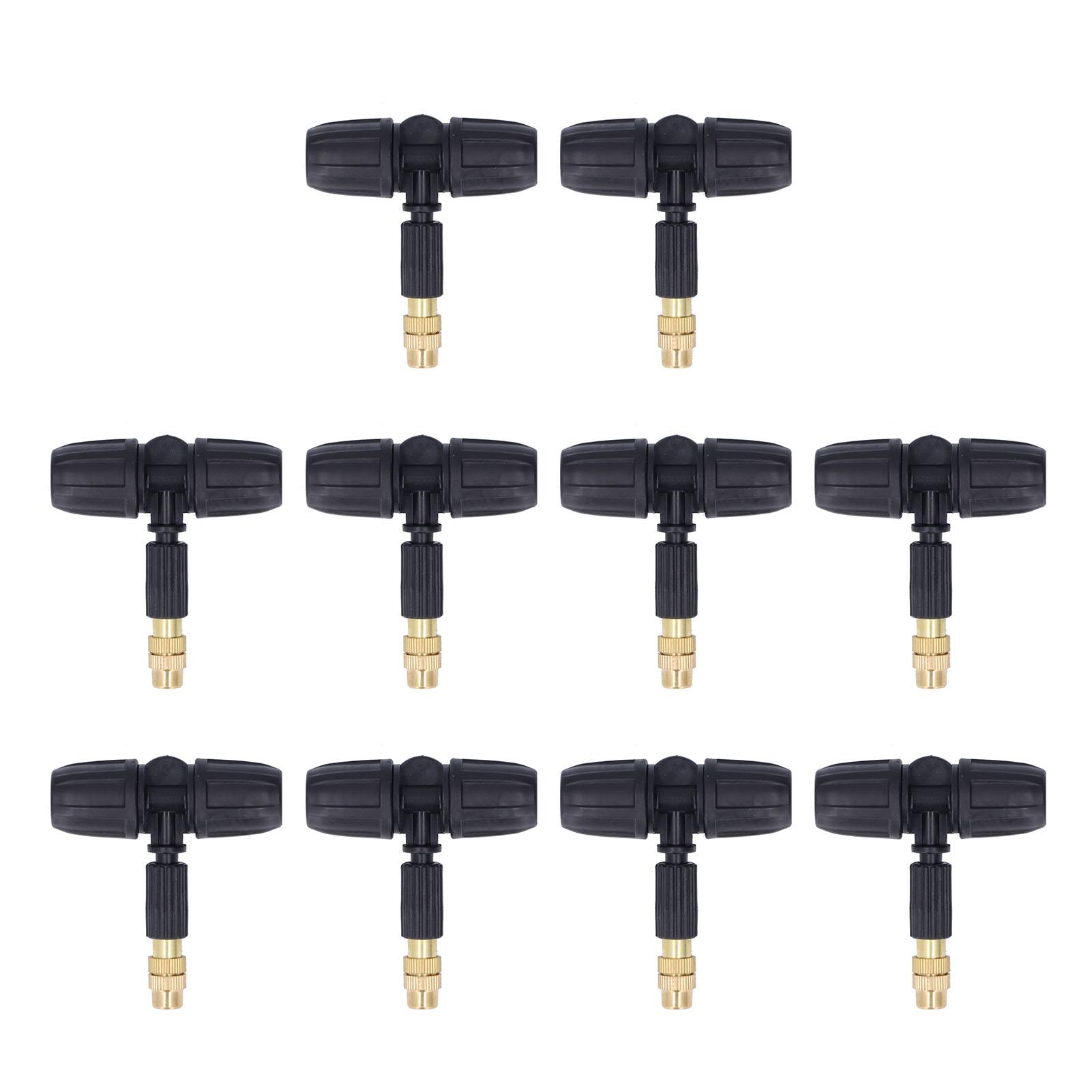 

10 шт. Медные распылительные форсунки 8 11 мм Регулируемая садовая распылительная форсунка с тройниками для капилляра 8 11 мм