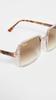 0RB1973 Square II Transparent Light Brown Size 53 Ray-Ban Sunglasses, (Free Size, Japan)