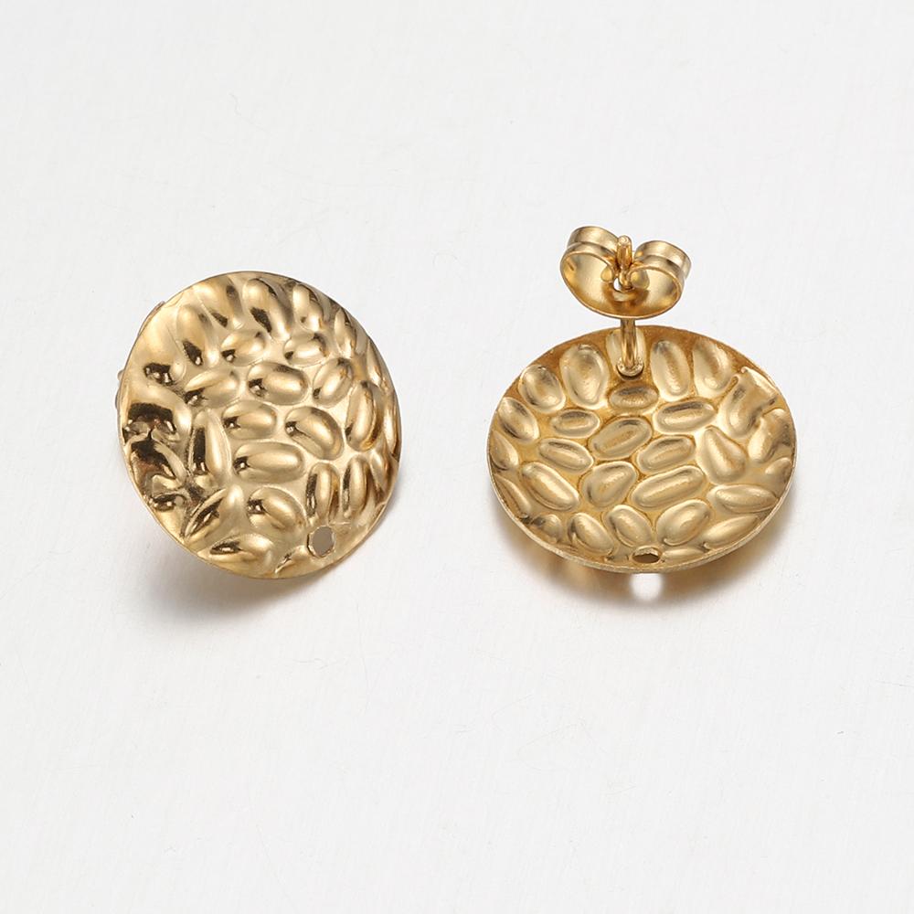 10 Stück Edelstahl-Ohrhaken im böhmischen Stil für Schmuckherstellung, DIY-Ohrringrohlinge aus geometrischen Formen