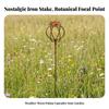 Garden Stake with Flower Top Elegant Plant Support Stakes Easy To Install