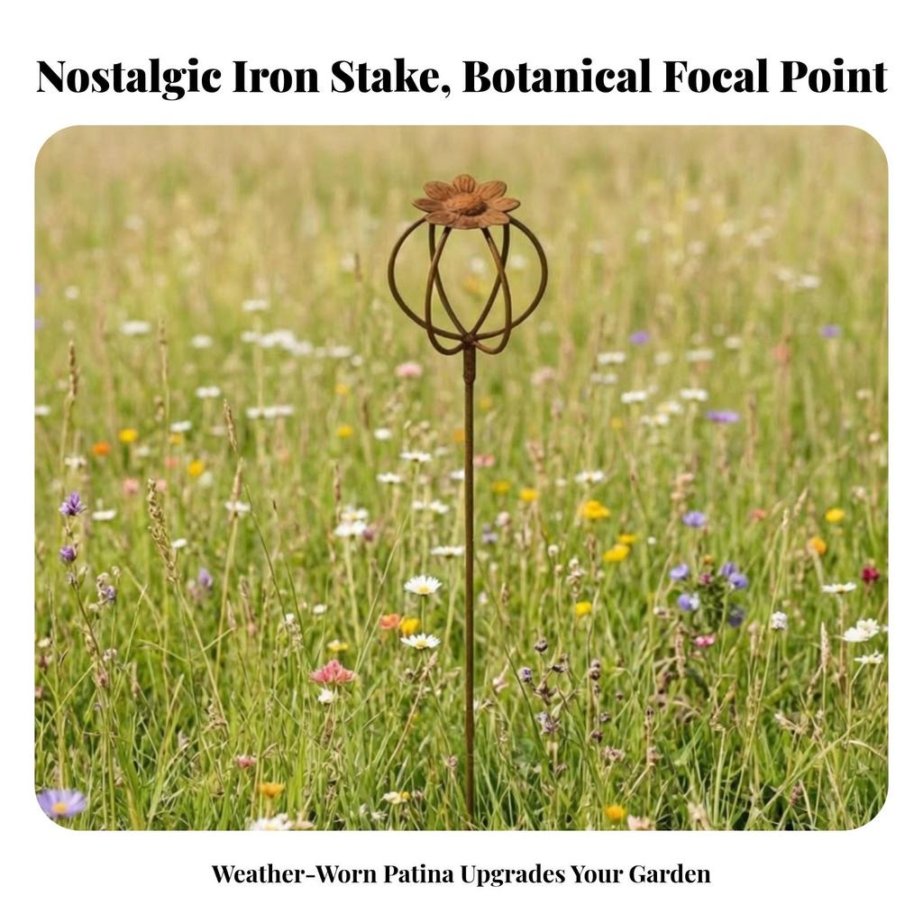 Garden Stake with Flower Top Elegant Plant Support Stakes Easy To Install