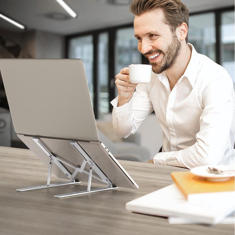 Fold Laptop Stand For Macbook Adjustable Aluminum Computer Pc Tablet Stand Notebook Tablelaptop Holder Heat Dissipation