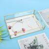 Metal and Glass Vintage Storage Box Luxury Cosmetics Display Box Jewelry Display Box  Bedroom