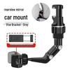 Douyin 360° Anti-Shake Car Phone Holder: Multi-functional, Telescopic, Quick-Release Rearview Mirror Mount