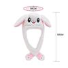 Cute Cartoon Bunny Ear Moving Hat Soft Plush Kawaii Rabbit Ears Winter Cap for Birthday Gifts