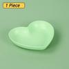 1PCS Love Heart Spit Bone Dish Household Food Grade Plastic Fruit Cake Tray Dining Table Garbage Dessert Plate Kitchen Supplies