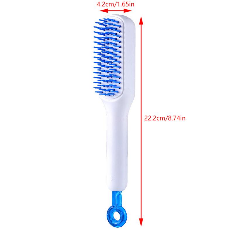 Přenosný teleskopický hřeben se zrcadlem, samočisticí kartáč na vlasy, masážní antistatický hřeben na vyhlazování vlasů, kadeřnické nástroje