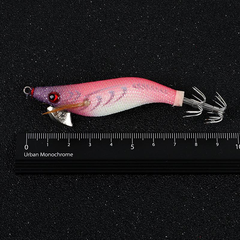 1/5Pcs Fishing Lures Wrapped Prawn Lure Octopus Shrimp Wood Baits Squid Jig Fishing Hooks For Saltwater Freshwater Fishing