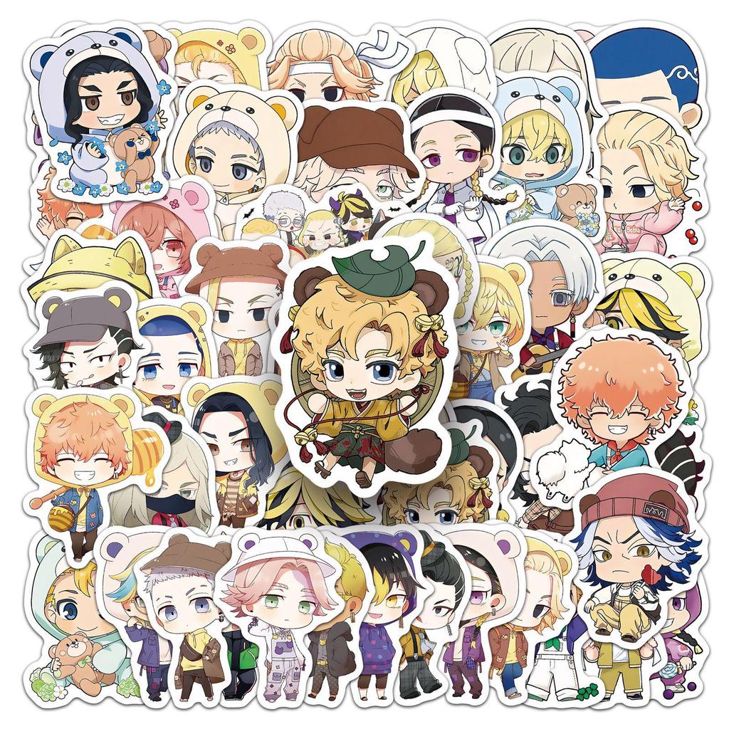 50 Tokyo Revengers Anime Stickers: Creative Decorations for Cups, Journals, and Phones