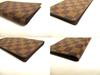 Authentic LOUIS VUITTON Damier Brown Leather Card Holder Notebook Cover #a903  Refurbished