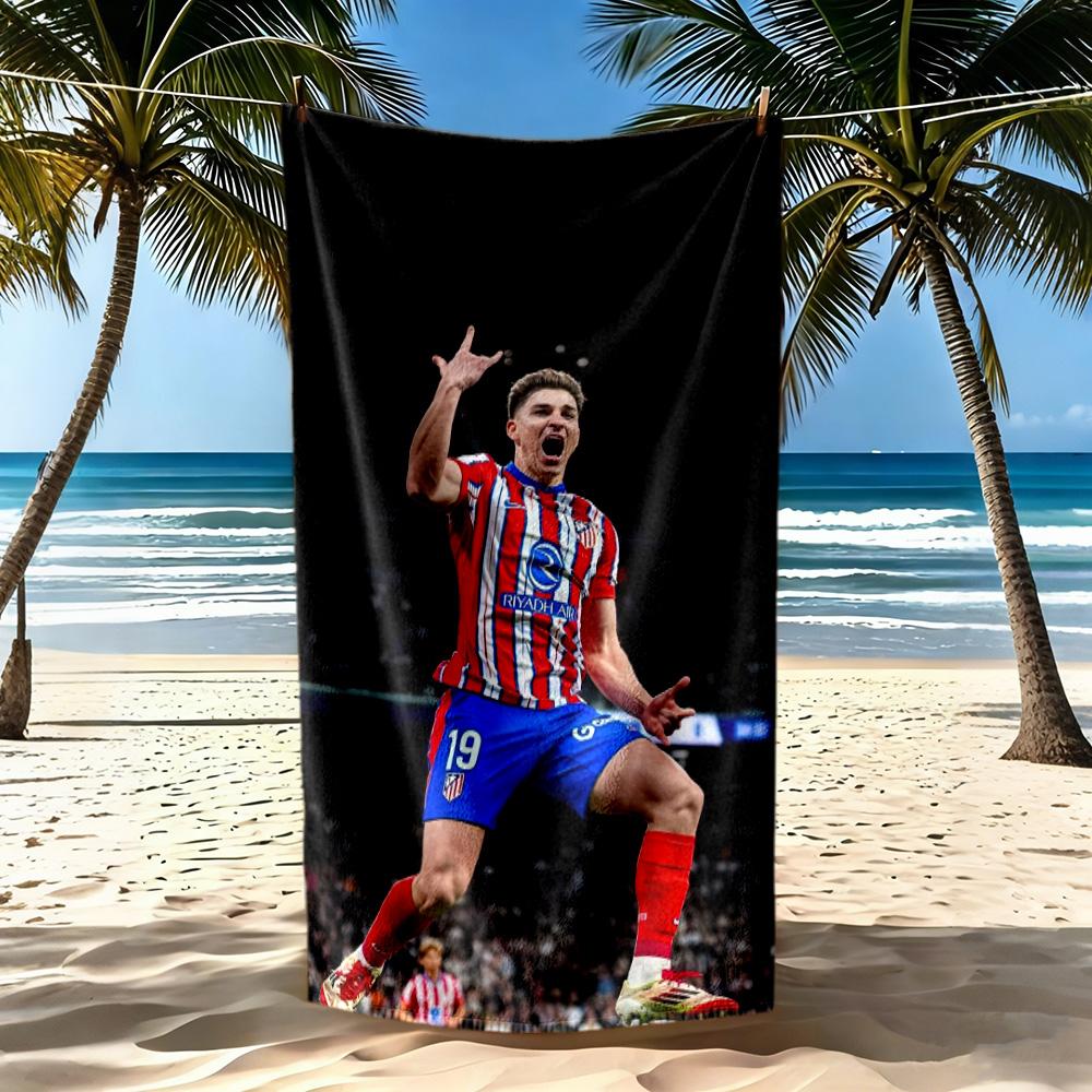 Atletico Madrid Beach Towel Super Soft Absorbent Comfortable Lightweight Portable For Swimmingbeachcamping Travel Beach Accessoriesgym