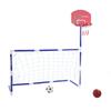 2 In 1 Sports Center Kids Basketball Football Sports Set Children Basketball Hoop Indoors Outdoors