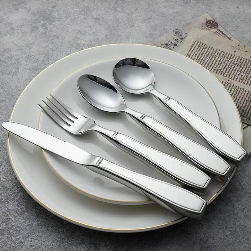 Abay 304 Stainless Steel Hollow Handle Senior Cutlery Set