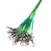60Pcs Fishing Wire Leaders Heavy Duty with Snap Swivel Stainless Steel Wear Resistance Fishing Trace Line for Fishing