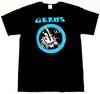 The GERMS T-shirt Punk Rock Skeleton Tee Adult Men's Black New