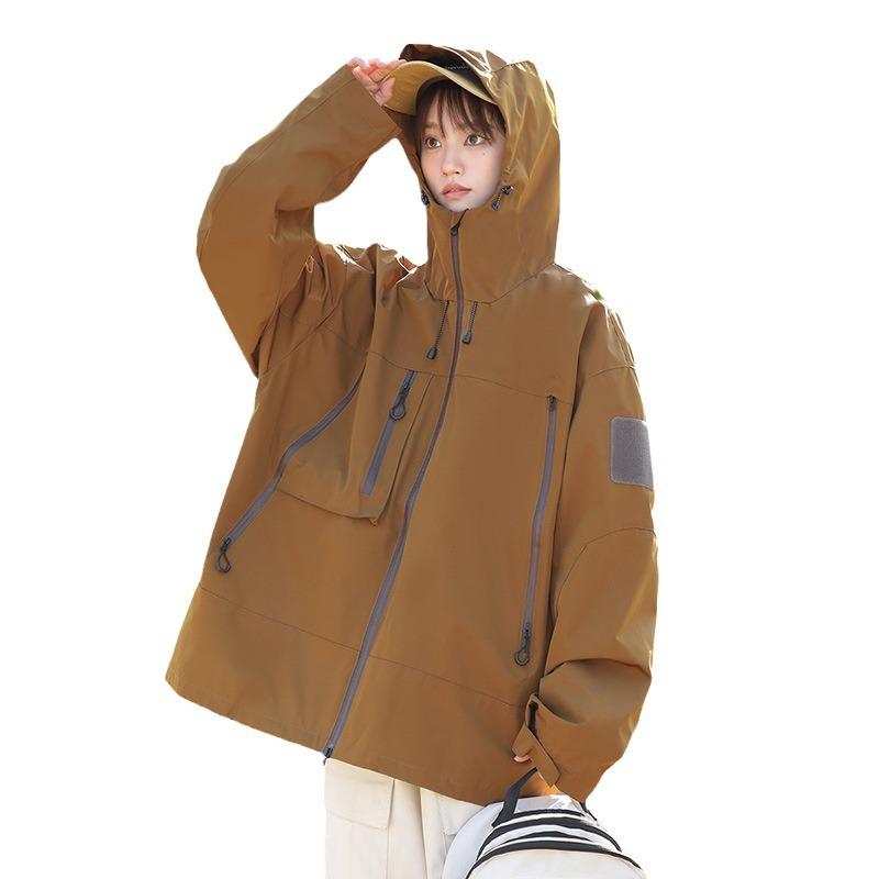 Three-proof Jacket Men's Autumn New Men's and Women's Functional Wind Tooling Outdoor Waterproof Jacket
