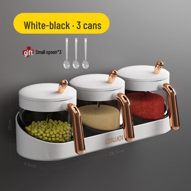 

Ru Han Wall-Mounted Spice Rack with Jars