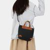 Canvas Tote Bag with Leather Trim and Adjustable Shoulder Strap Stylish Women's Handbag for Daily Use and Work