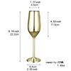 2Pcs Wine Party Champagne Coupes Cocktail Glass Champagne Flutes Wine Cup Goblet Plating Beer Rose Gold Glass Whiskey Cups