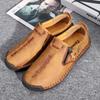 Scarpe casual in pelle da uomo primaverili e autunnali Scarpe da guida per auto da uomo di grandi dimensioni Scarpe casual fatte a mano traspiranti da uomo
