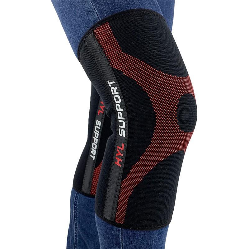 

Nylon Knitted Sports Knee Pads Mountaineering Running Cycling Silicone Non-Slip Double Spring Support Leggings XL