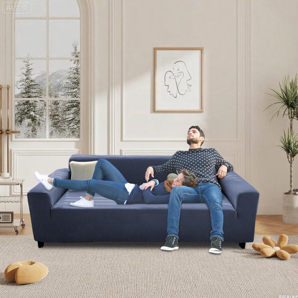 Sofa Cover Elastic For Living Room Home Stretch Slipcovers Couch Covers 3 Seater Furniture Protector For Workplace Living Room