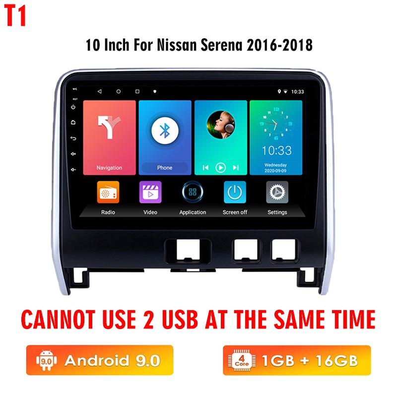 icreative Android Car Radio For Nissan Serena 2016 -2018 Android  Car Radio Navi GPS Serero Carplay Multimedia Video Player 2 Din