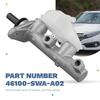 Honda Brake Master Cylinder Compatible with 46100-SWA-A02.