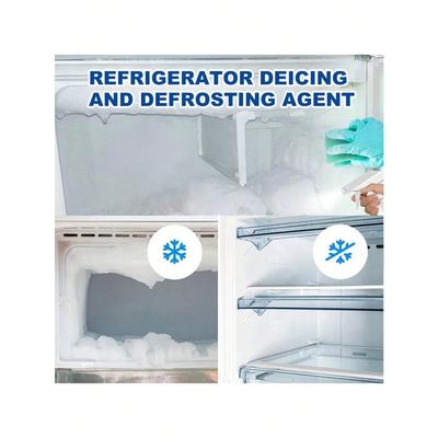 3 pièces Agent de dégivrage pour réfrigérateur 120 ml Spray de dégivrage pour réfrigérateur Congélateur Frais Dégivrage Élimine les odeurs Appareil de dégivrage domestique