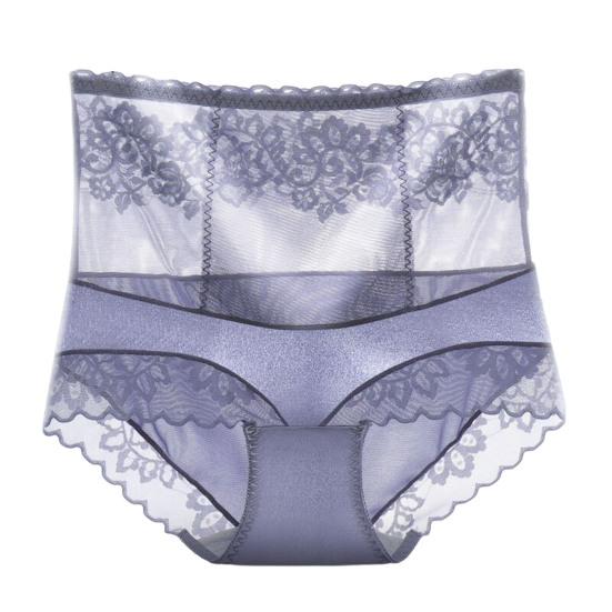 

Женские кружевные вышитые цветочные трусики сексуальные трусики с высокой талией для ягодиц L