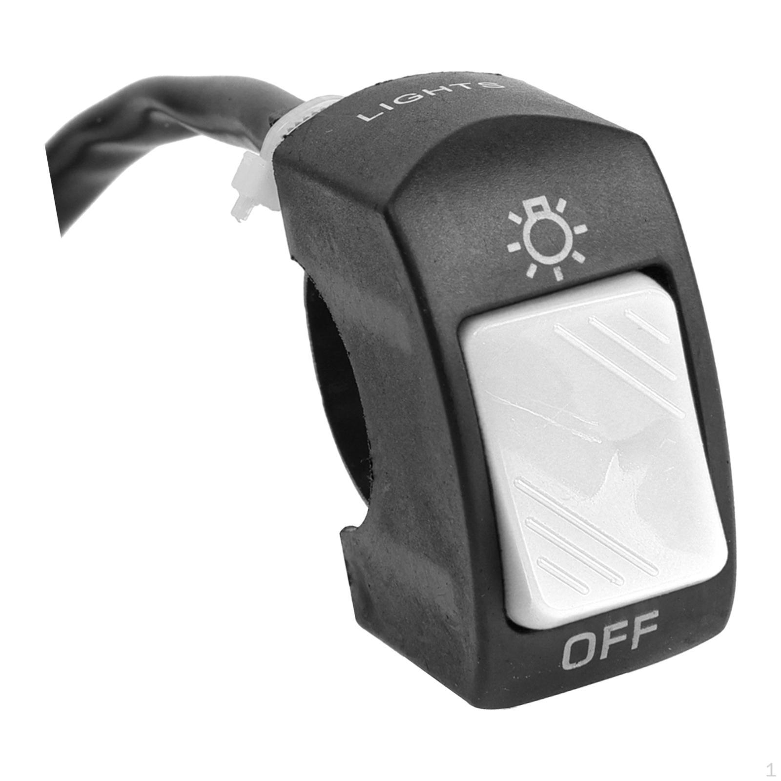 Motorcycle Handlebar Headlight Control Switch Button, Professional Mount Easy серый