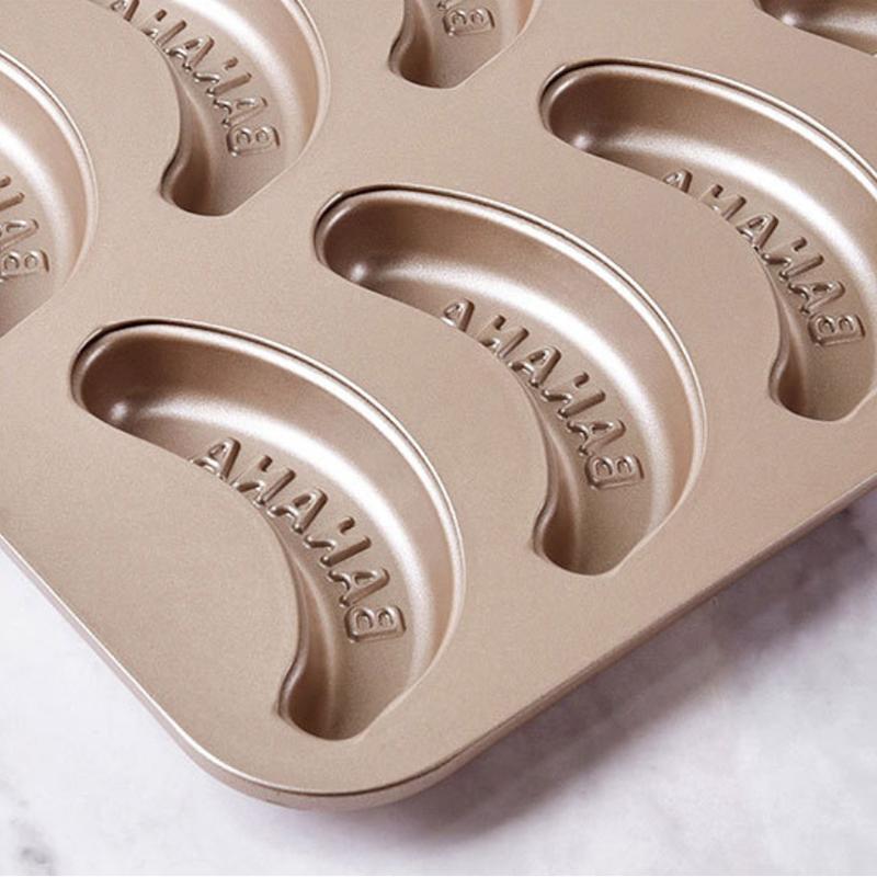 1/10 Hole Baking Pan Carbon Cake Baking Mold Baking Tray Non-Stick Muffin Diy Banana Cake Pan Moulds Baking Pans Bakeware Tools