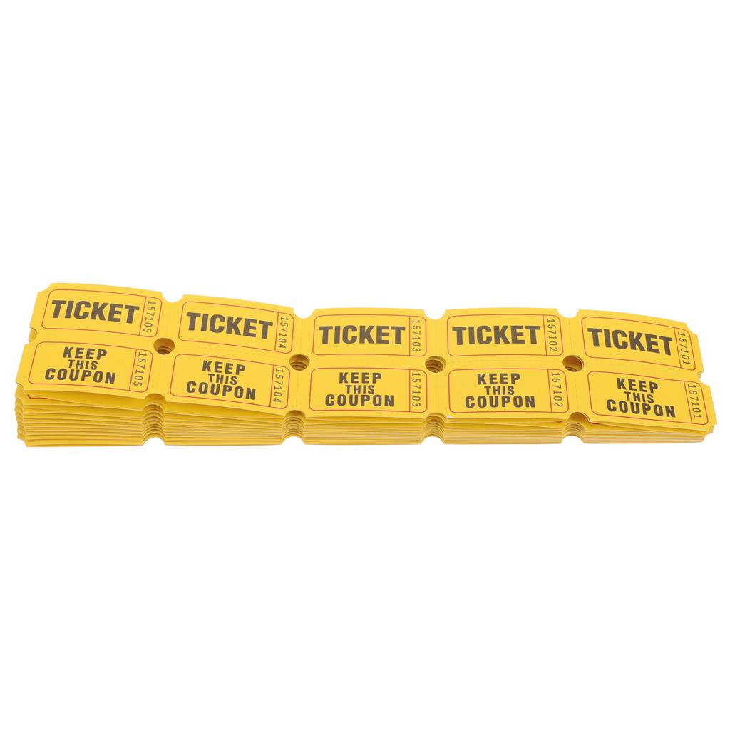 100Pcs Toy Lottery Tickets Raffle Travel Raffle Tickets Carnival Decorations Carnival Decor Circus Paper Tickets Tickets Labels