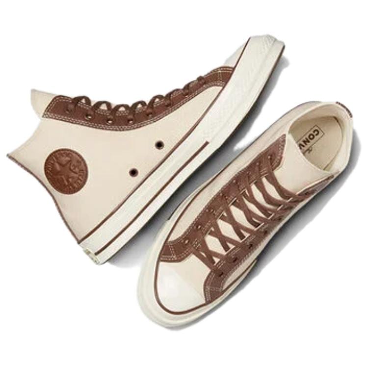 Chuck 70 Converse High 'Leather Overlays - Natural Ivory' A09450C