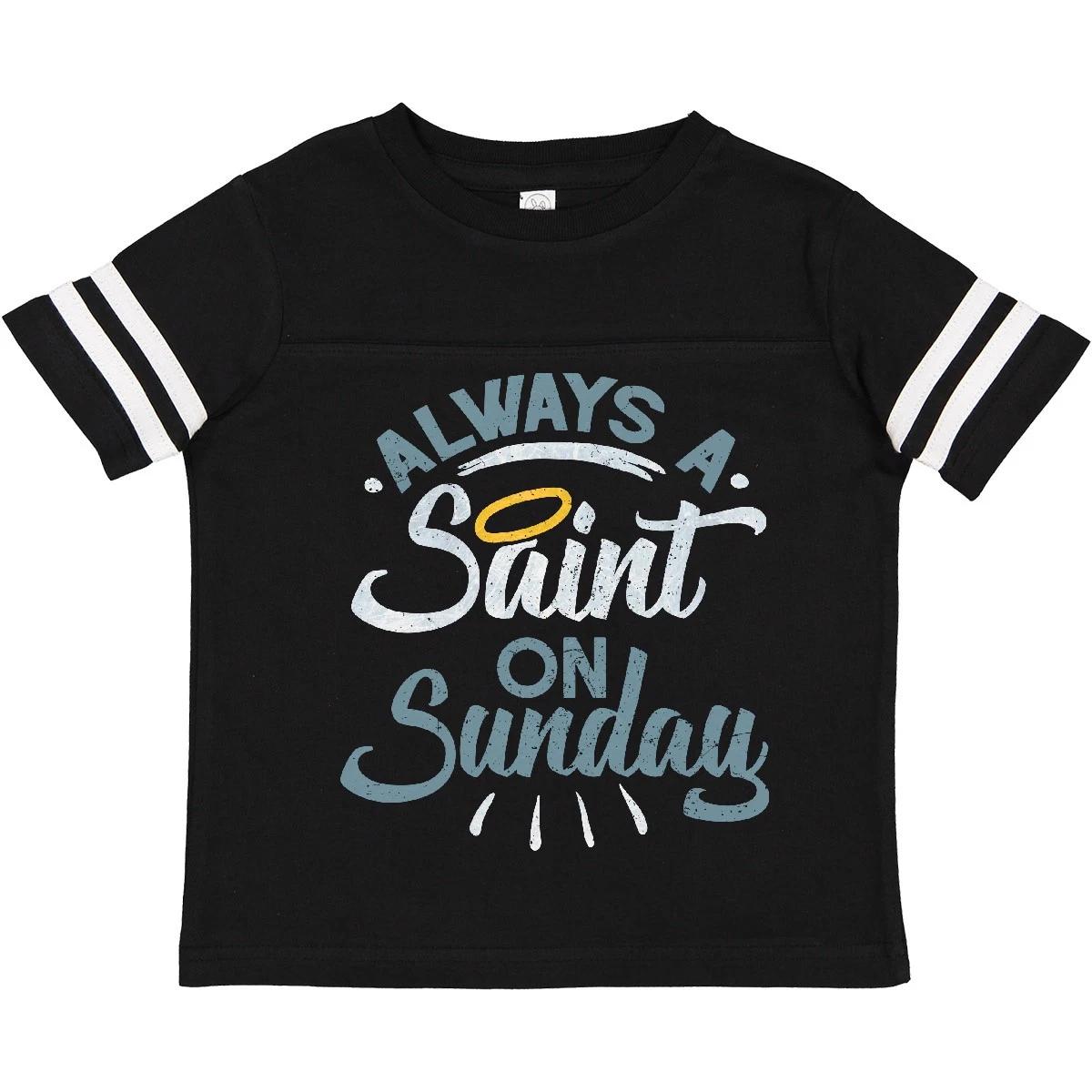Inktastic Saint On Sunday Toddler T-Shirt Church Funny Halo School Teacher Child 130